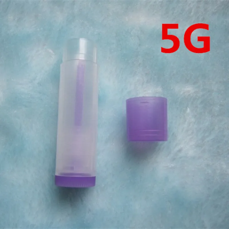 5 мл фиолетовый пластиковый флакон для губной помады Косметический бальзам губ