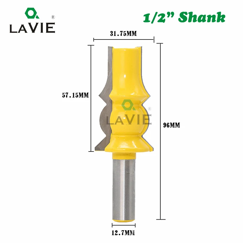 LAVIE 1 шт. 12 мм 1/2 хвостовик модель лампы подлокотник Корона формовочный фрезерный бит вогнутый радиус биты Tenon фрезы по дереву 03048