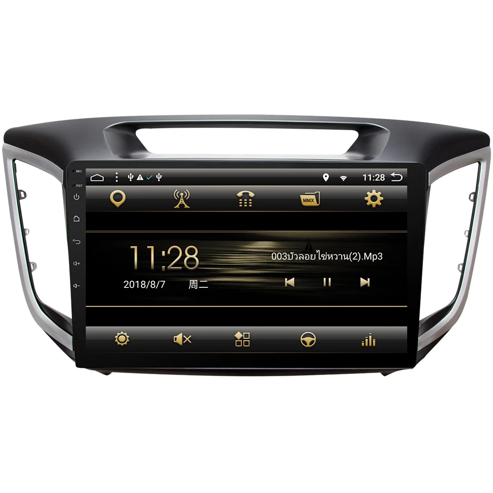 Eunavi 10 1 ''четырехъядерный 2 din Android 7 автомобильный Радио авторадио gps навигация