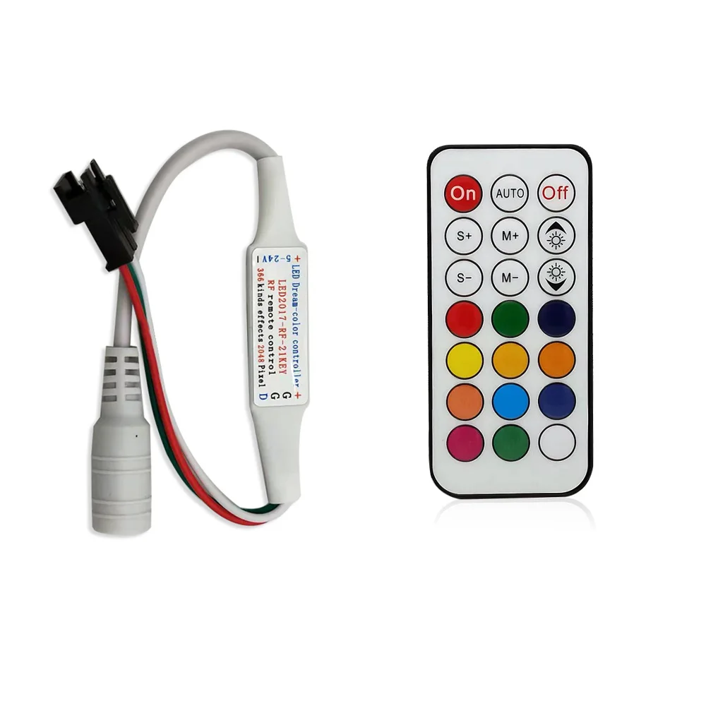 DC5V 24V LED RGB контроллер RGBW 21 клавиша RF пульт дистанционного управления диммер IOS/Android