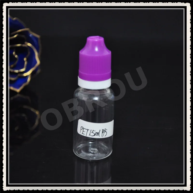 

2017 Hot selling 15ml pet dropper bottle, 15ml plastic eliquid bottle, 2000pcs pet eliquid bottle by free shipping