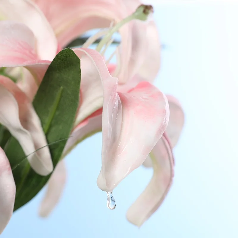Xuanxiaotong большой искусственный PU Lilium цветы для дома декоративные наилучшие пожелания для мамы подарок настольные украшения высокое качество