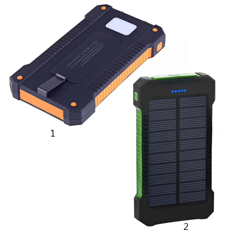 Портативное зарядное устройство на солнечной батарее 10000 мАч для iPhone 6 6s 7 iPad Air