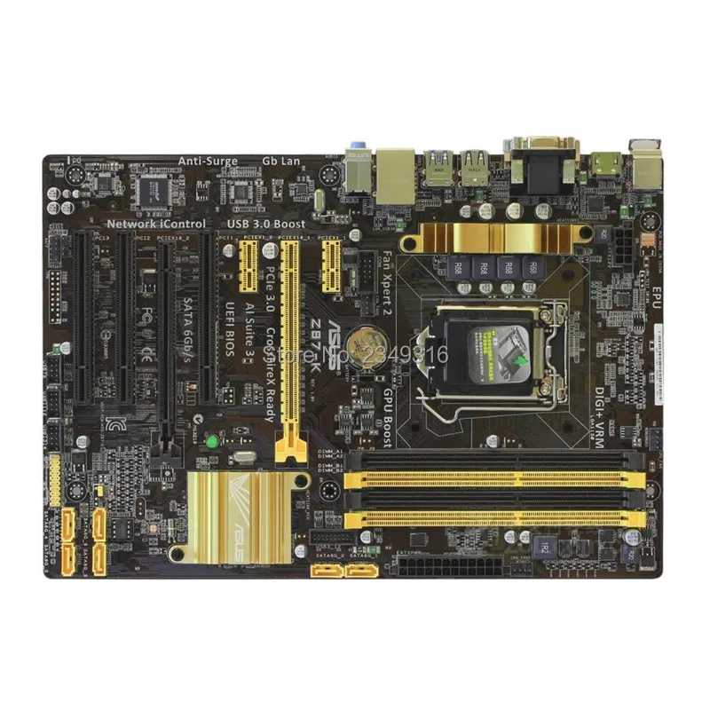 For ASUS Z87-K original motherboard Socket LGA 1150 DDR3 Z87 SATA3 USB3.0 Desktop Motherboard