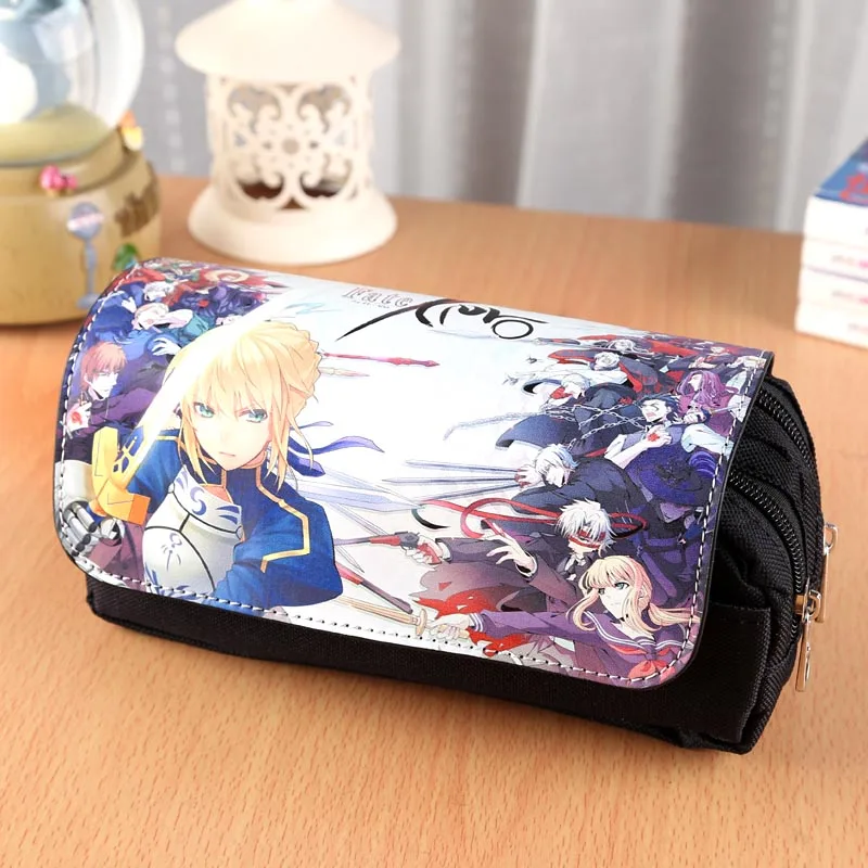 Красочная косметичка с аниме Fate stay night Saber дорожные аксессуары сумка для мужчин и