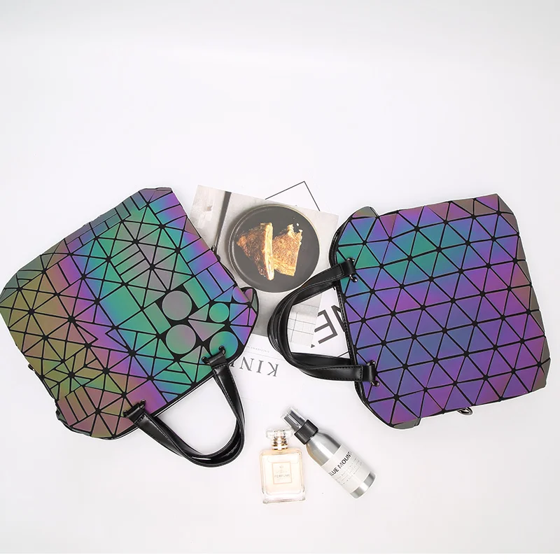 Японский стиль светящаяся голографическая сумка на плечо Женская Алмазная