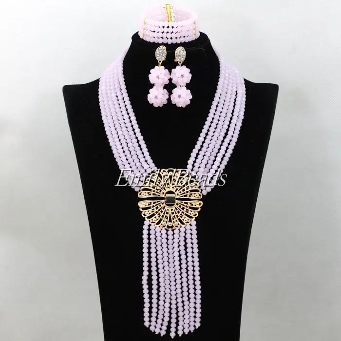 Комплект из колье серёг и с кристаллами | Украшения аксессуары