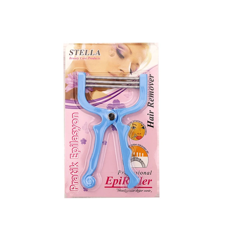 01 Facial hair clipper hair removal epilator simple and practical female facial hair removal shaving makeup thread tool - Цвет: 01