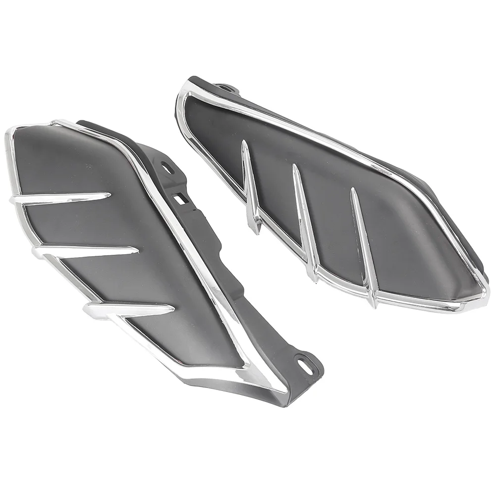 

2pcs Motorcycle Mid Frame Engine Saddle Shield Heat Deflector for Harley Touring Road King Street Electra Glide 2009-2017 Black