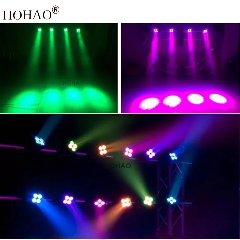 HOHAO Новый мини 4 шт. 25 Вт RGBW скорость перемещения головы Светодиодные проекции