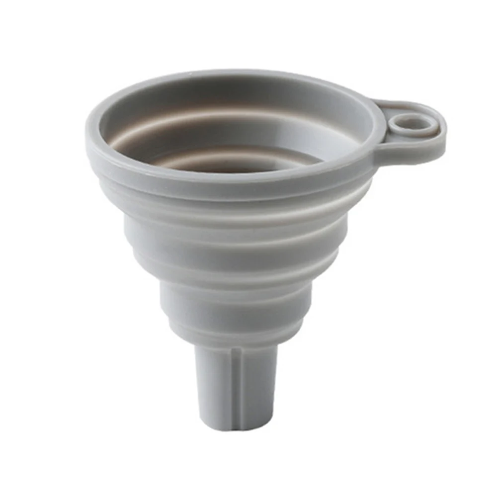 Silicone funnel Маленький Средний жидкости Кухня комплект 5 шт маленький средний большое разнообразие Жидкость Красочные пластиковая Воронка для масла большое разнообразие комплект - Цвет: Silicone funnel