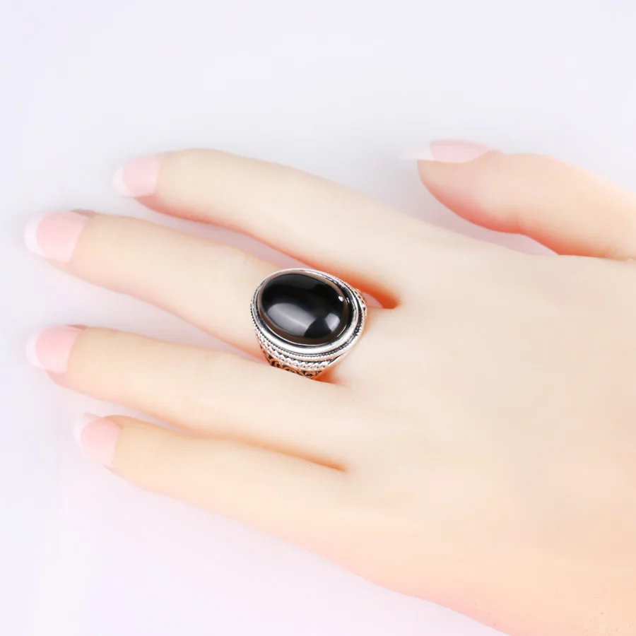 Женское Винтажное кольцо с имитацией кристаллов Masonic черное обручальное