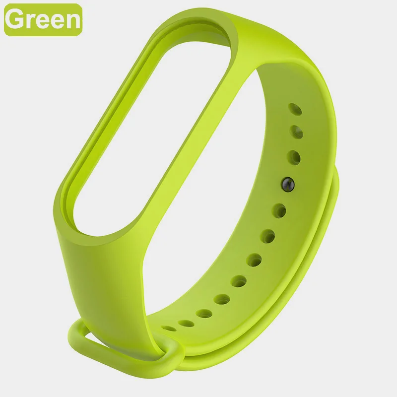 Green XShum mi band 4 браслет ремешок для силиконовой Xiaomi mi Band 3 mi band 4/3 ремешок на руку замена Смарт-Аксессуары - Цвет: Green