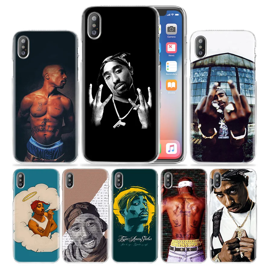Чехол для iPhone XS Max XR X 10 7 7S 8 6 6S Plus 5S SE 5 4S 4 5C Прозрачный жесткий пластиковый 11 чехол для телефона 2Pac Tupac Amaru Shakur