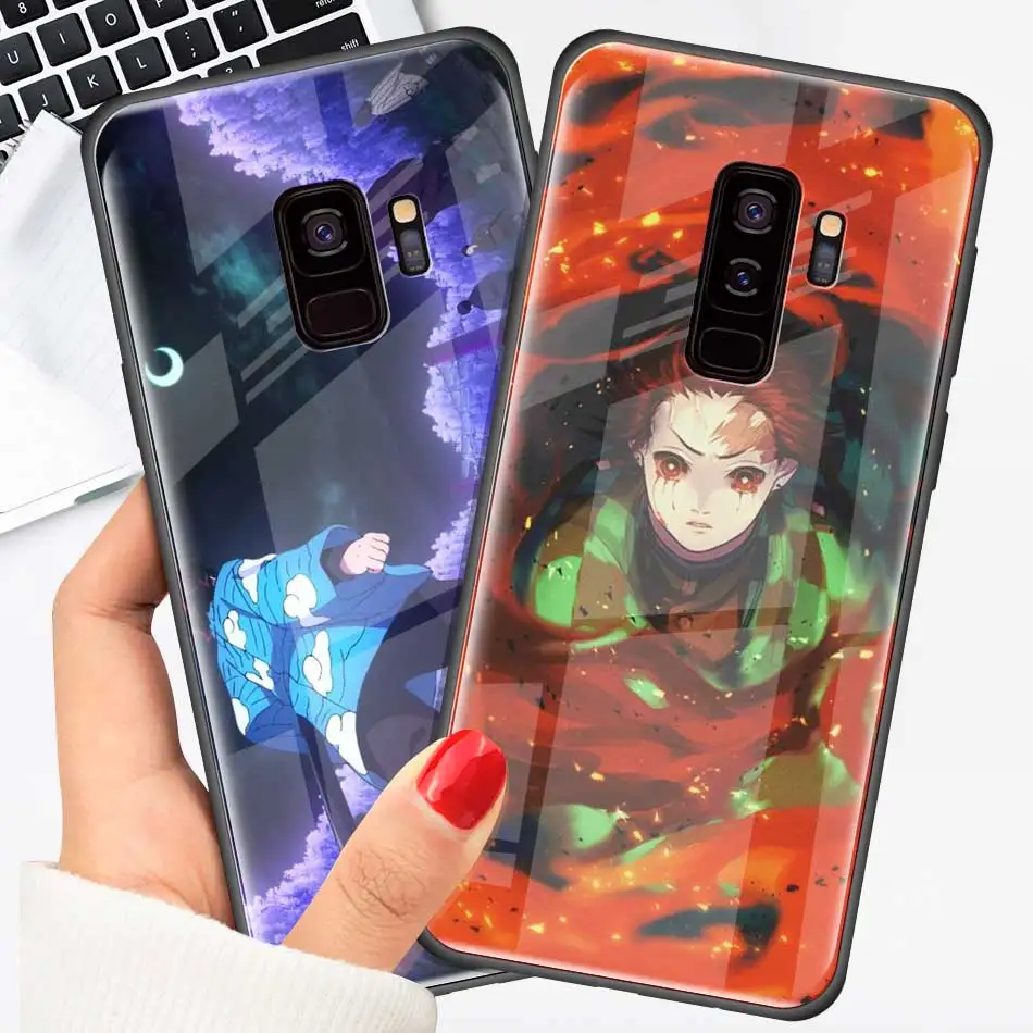 Чехол из закаленного стекла для samsung Galaxy S10 S10e S9 S8 S10 Plus Note 9 A50 A30