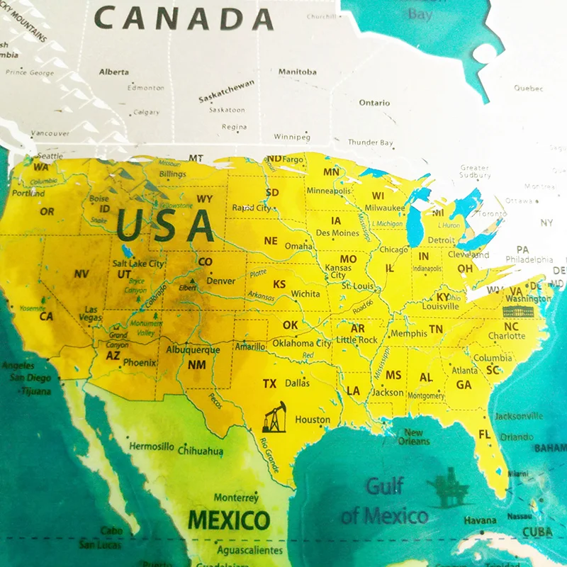 Карта мира Скретч океан персонализированные Deluxe путешествия издание скретч от