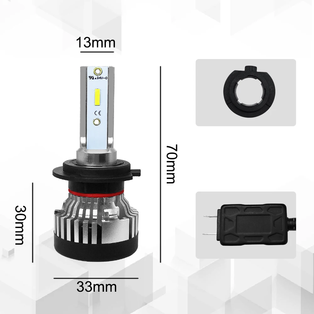 Светодиодная лампа Roadsun H4 H7 CSP H11 9005 9006 HB4 10000LM 12 В 24 | Автомобили и мотоциклы