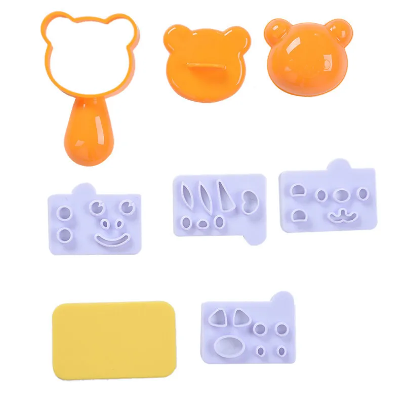 Суши-мейкер 1 Набор милый медведь свинка лягушка маленький тигр форма для рисовых
