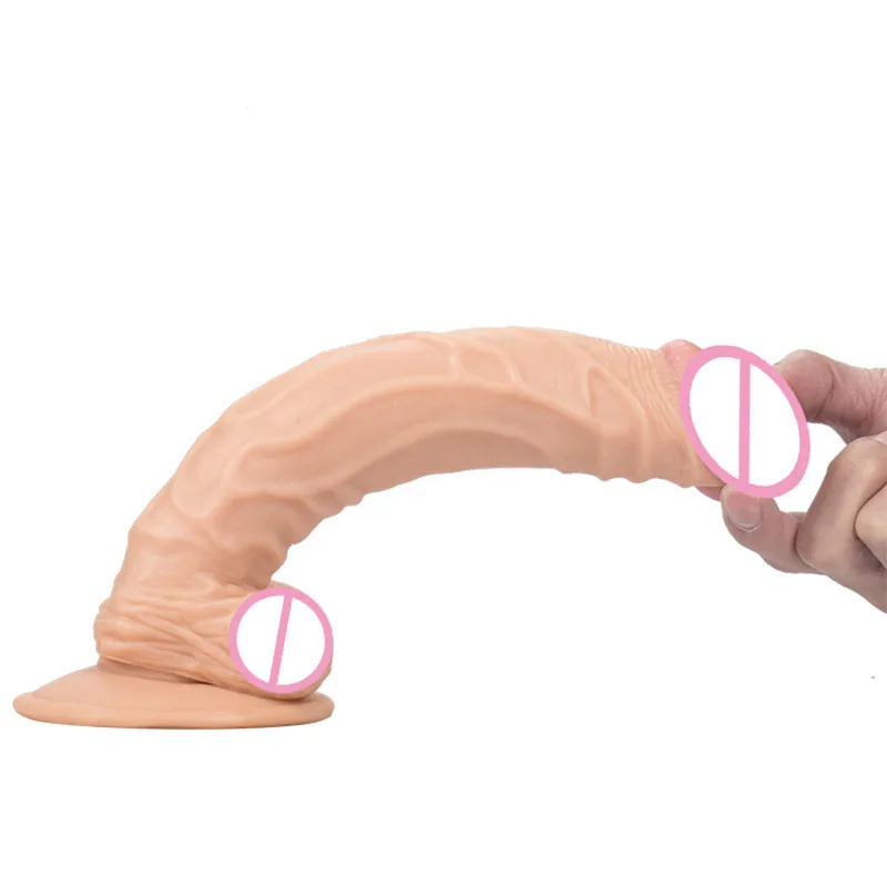 9 8 дюйма хуй анальный большой дилдо настоящий Пенис Реалистичные присоски для