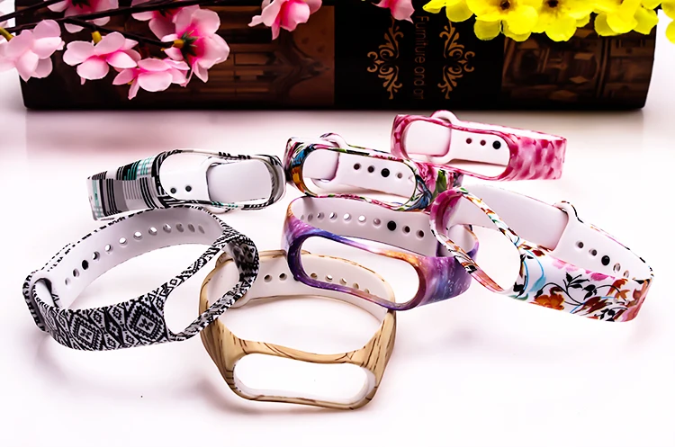 BOORUI новейший силиконовый спортивный ремешок mi band 3, высокое качество, аксессуары для mi 3, модный браслет с разноцветным принтом mi 3