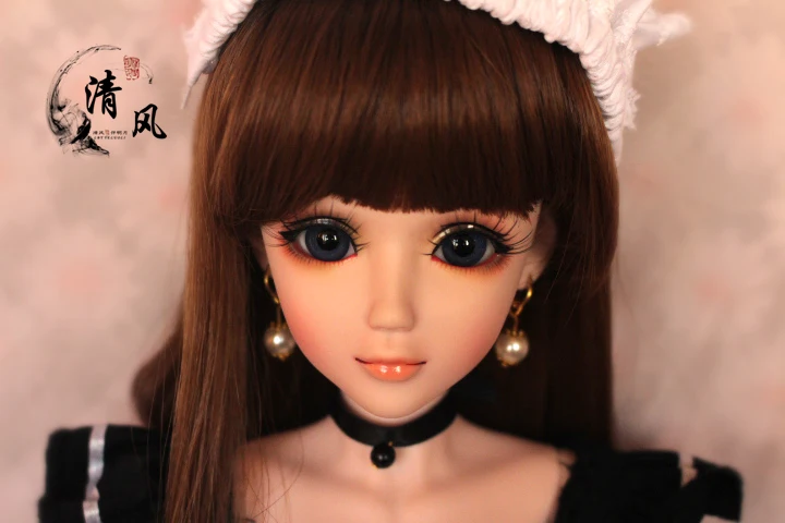 Полный комплект высокое качество ПВХ кукла 1/3 Девушка bjd 60 см парик одежда обувь