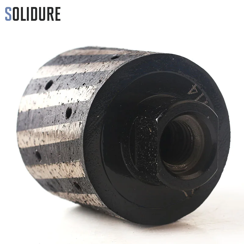 2 inch Segmented and Resin-Filled  Diamond Drum Wheel  M14 Thread Zero Tolerance Wheels For Granite Marble Hole Grinding Wheel
