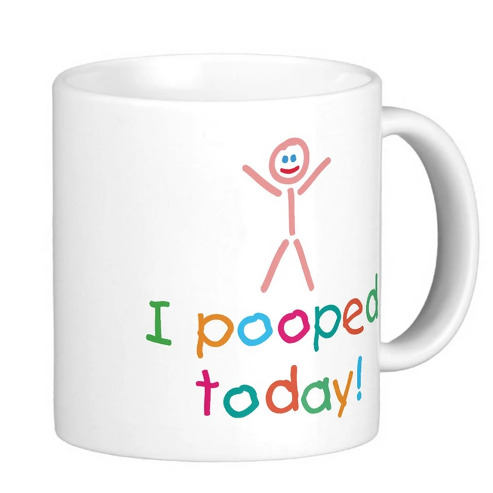 Забавная кружка с надписью I poped Today белые кофейные кружки высокое качество чайная