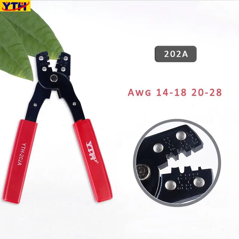 YTH-202A YTH шестигранные обжимные клещи с покрытием ручные инструменты кусачки Клеммный Зажим Кабельный инструмент для RG179 RG174 RG316 SMA SMB MCX TNC SMC - Цвет: YTH-202A