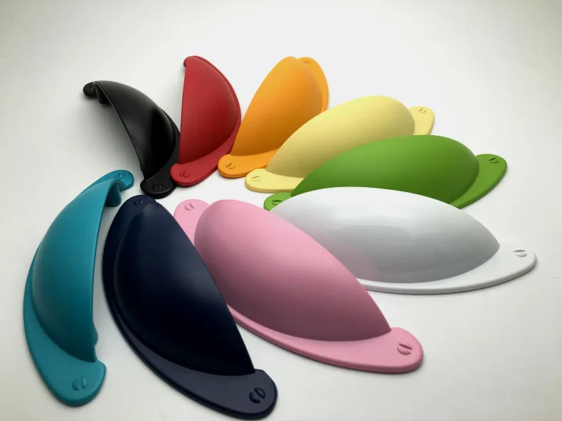 3 &quotкрасочные ящики чашки ящика Тянет ручки шкафа дверная ручка комода тянуть