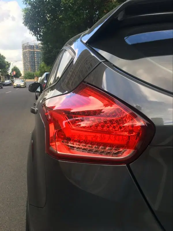 KOWELL автомобильный Стайлинг для Ford Focus 2 задние фары светодиодный задний фонарь задний багажник крышка лампы drl+ сигнал+ тормоз+ обратный