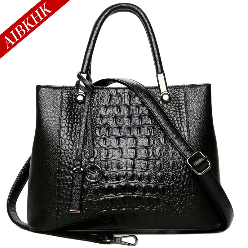 Новинка 2018 модные женские сумки из натуральной кожи аллигатора на плечо женская