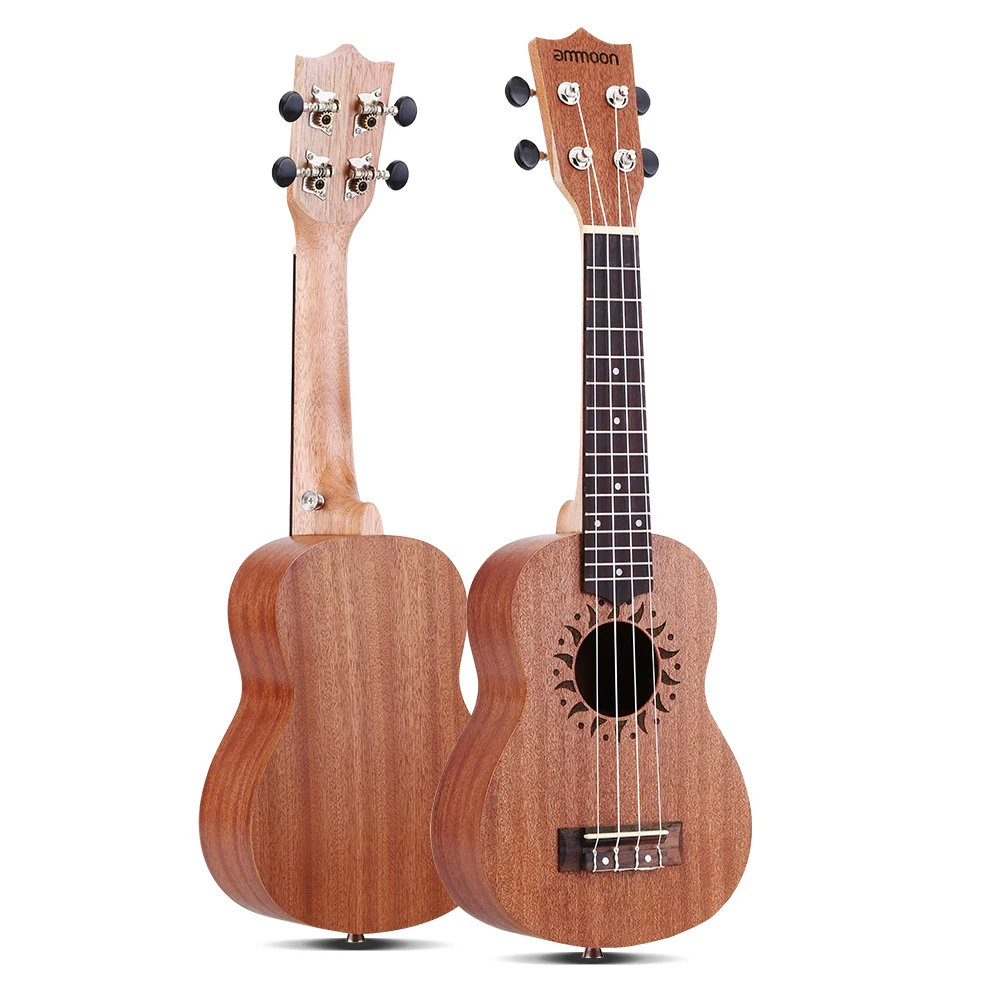 

Ammoon 21 "Укулеле Сапеле акустическая укулеле 15 Лада 4 струны Ukelele высокое качество струнный музыкальный инструмент