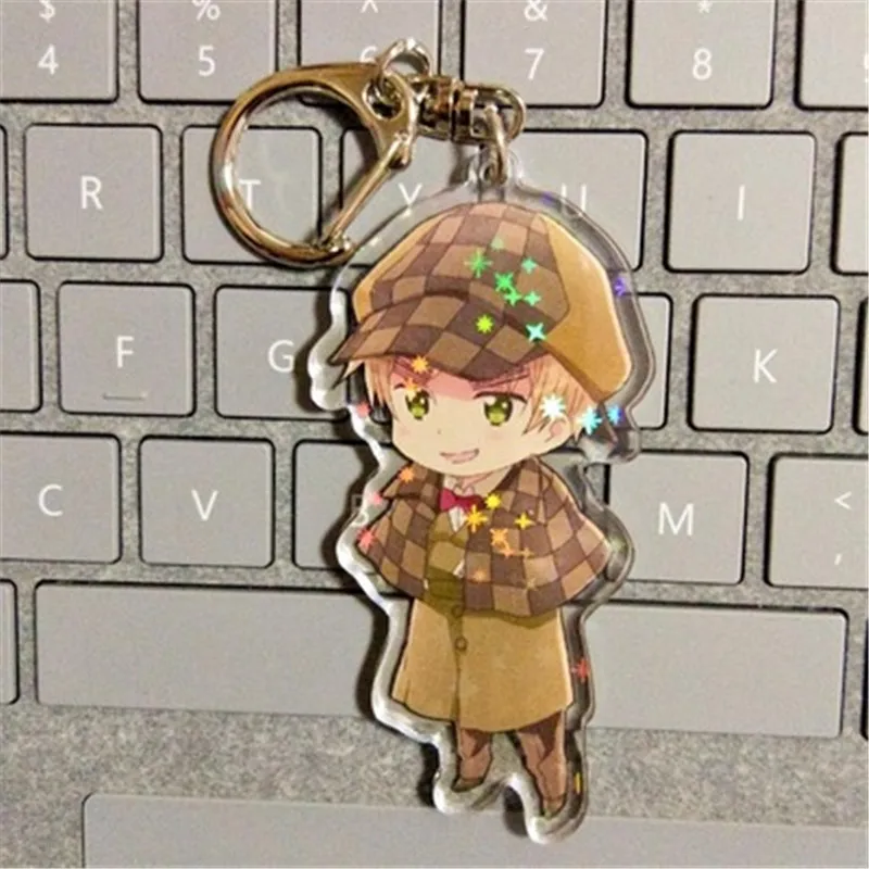 Аниме мультфильм Axis Powers Hetalia APH Альфреда Фелисиано Ludwig Arthur акриловый брелок для ключей Хэллоуин косплей рождественский подарок