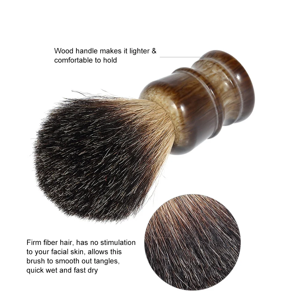 Мужская щетка для бритья с деревянной ручкой салона лица чистки бороды