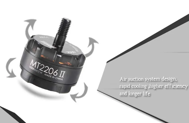 1 шт. Новый бесщеточный двигатель EMAX MT2206 KV1900 KV1500 CW CCW Для 8045 6030 пропеллеров RC QAV250