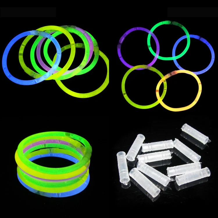 100 Pcs / Lot Event & Party Supplies Disposable DIY Neon Stick Luminous Special wholesale (Random Color)|stick on night light|stick flagstick blender