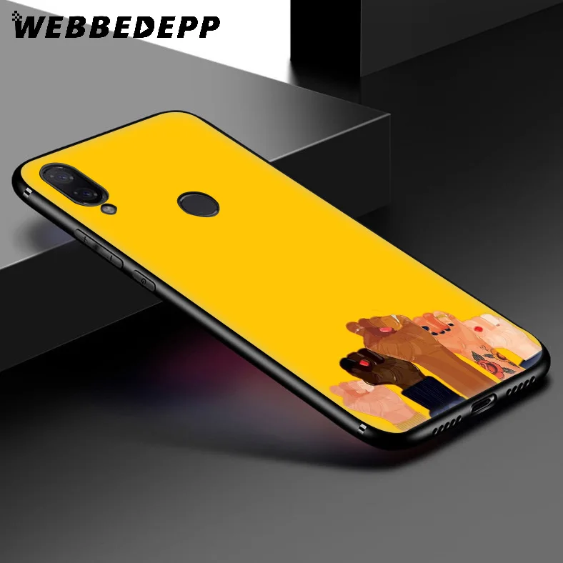 WEBBEDEPP Aesthetics Yellow Pattern Soft Case for Xiaomi Redmi K20 7A 4A 4X 5 5A 6 6A S2 Note 8 4 7 Pro Plus Prime |