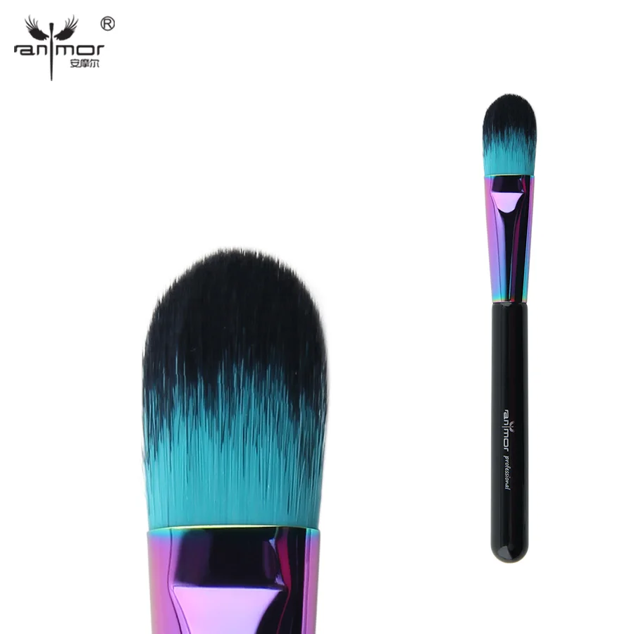 Anmor тени для век макияж кисти мягкие макияжа синтетические волосы бровей