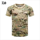 Мужская футболка DAIWA для рыбалки, летняя мужская камуфляжная одежда для рыбалки с коротким рукавом, дышащая быстросохнущая одежда для рыбалки на открытом воздухе