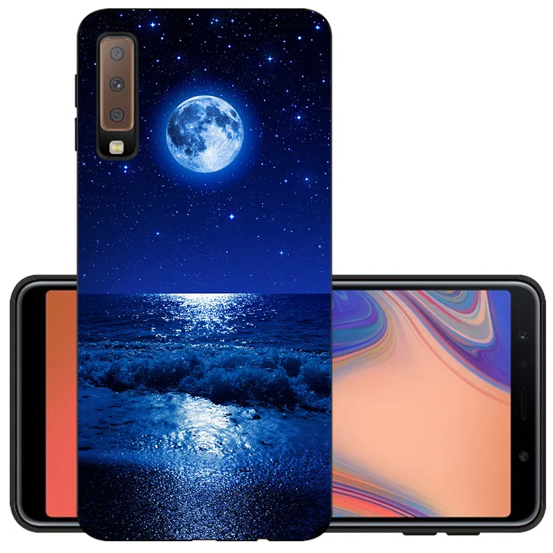 YLH22 CROWNPRO A7 TPU чехол для samsung Galaxy A 7 A750 мягкий чехол для телефона SM-A750F задняя крышка Черный A7 6," матовый чехол - Цвет: YLH22