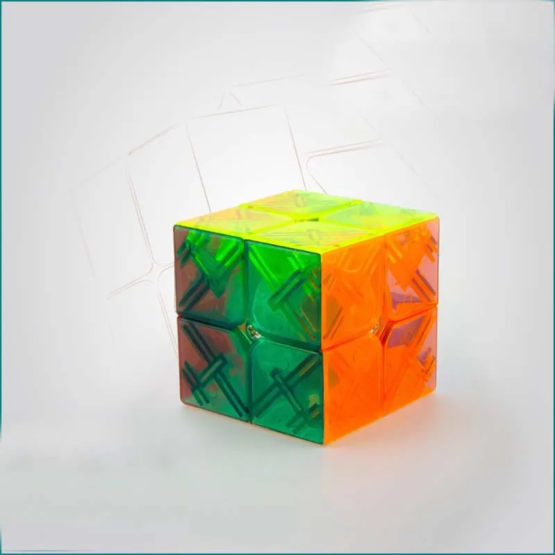 Светящийся прозрачный кубик головоломка 2X2X2 светящийся магический куб для детей