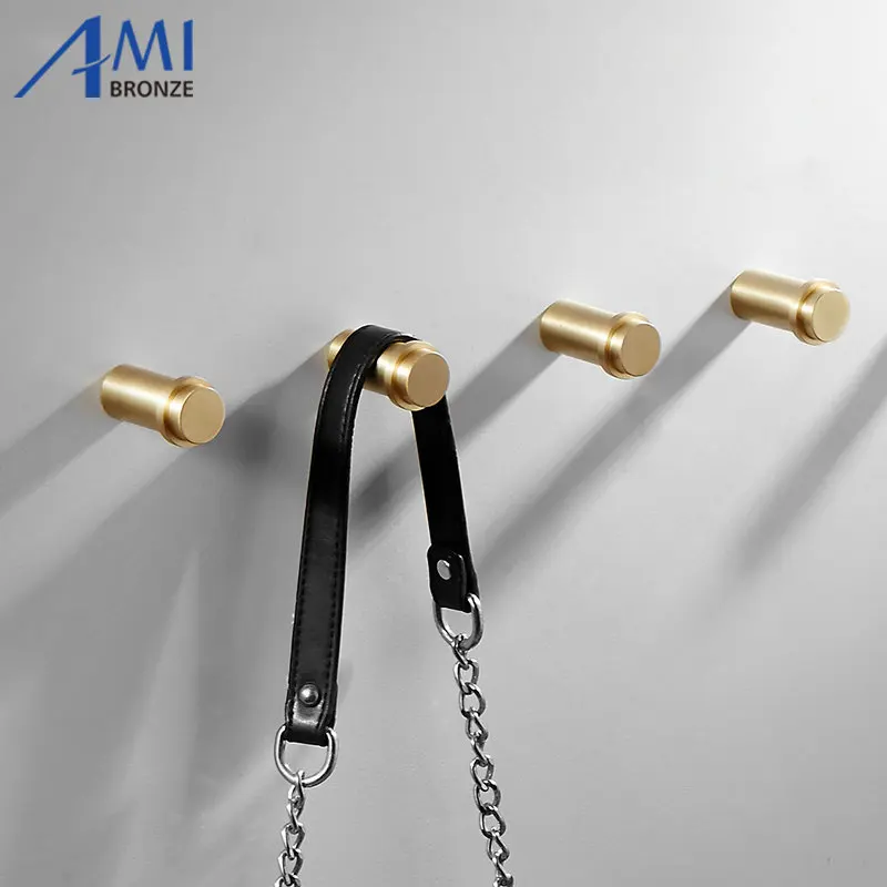 Латунный крючок матовый для халата одежды настенные аксессуары ванной комнаты