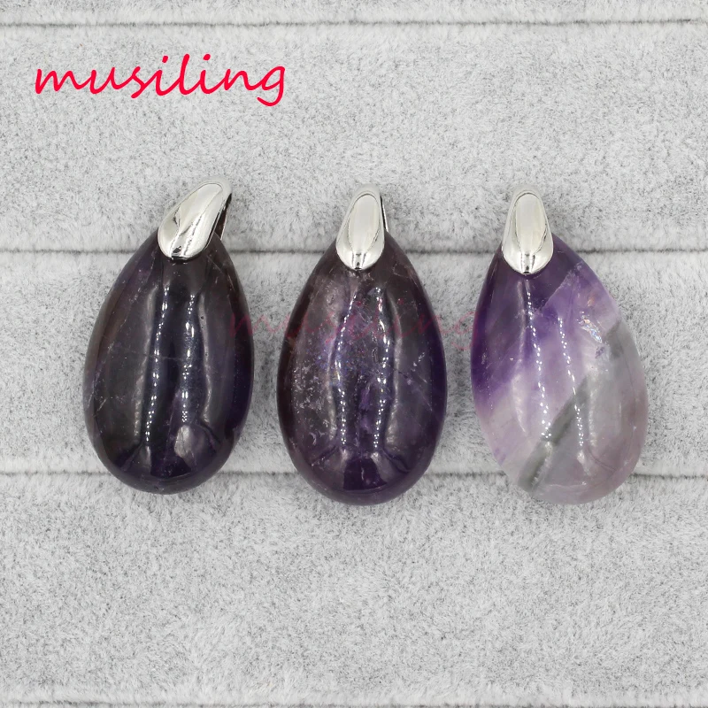 Ожерелье с подвеской в виде капли воды подвески маятником из натурального камня