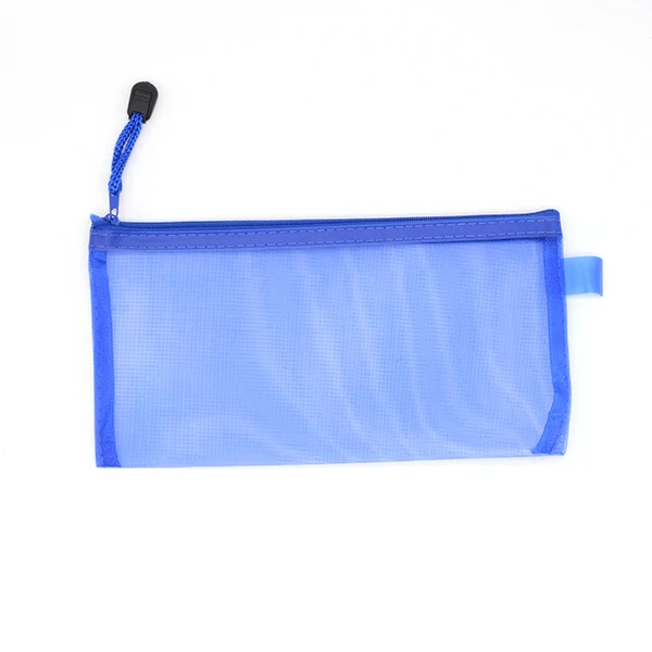 Small blue A6 Сетчатый Чехол для карандашей Lapices Papeleria Etui Pennen Прозрачный чехол для карандашей школьный чехол для карандашей - Цвет: Small blue A6