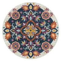 round mandala flower carpet bedroom living room bedside slip creative floor mat