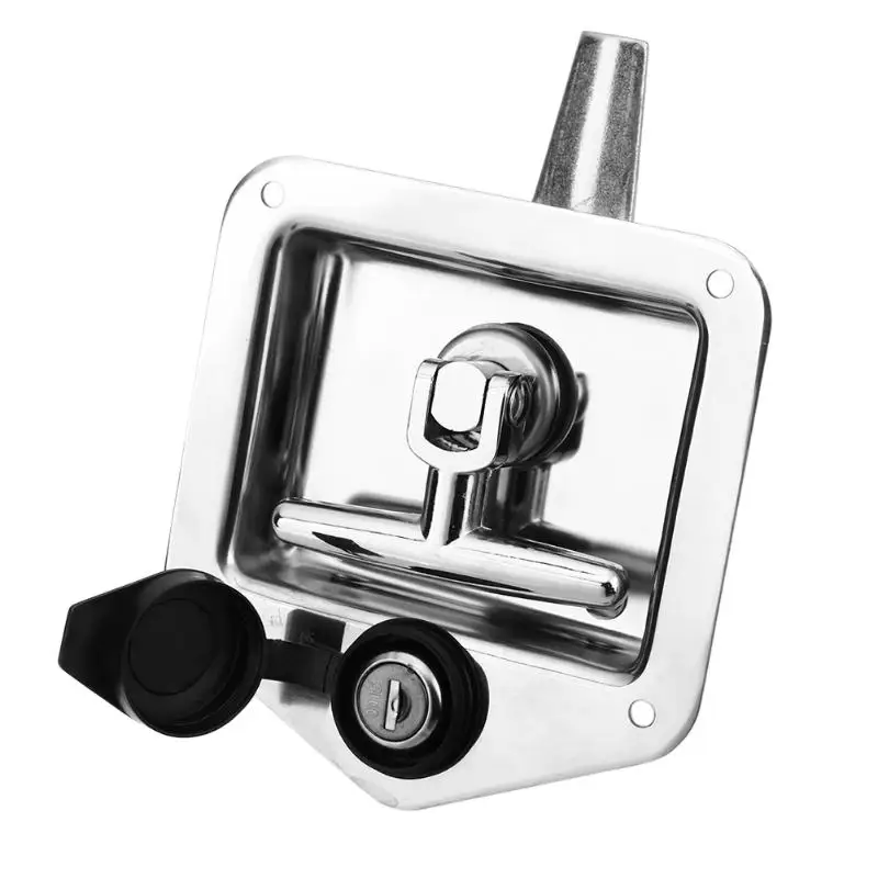Free shipping 304 Stainless Steel Handle Lock Automobile door lock Locker Engineering Vehicles Panel Latch Car Accessaries | Обустройство
