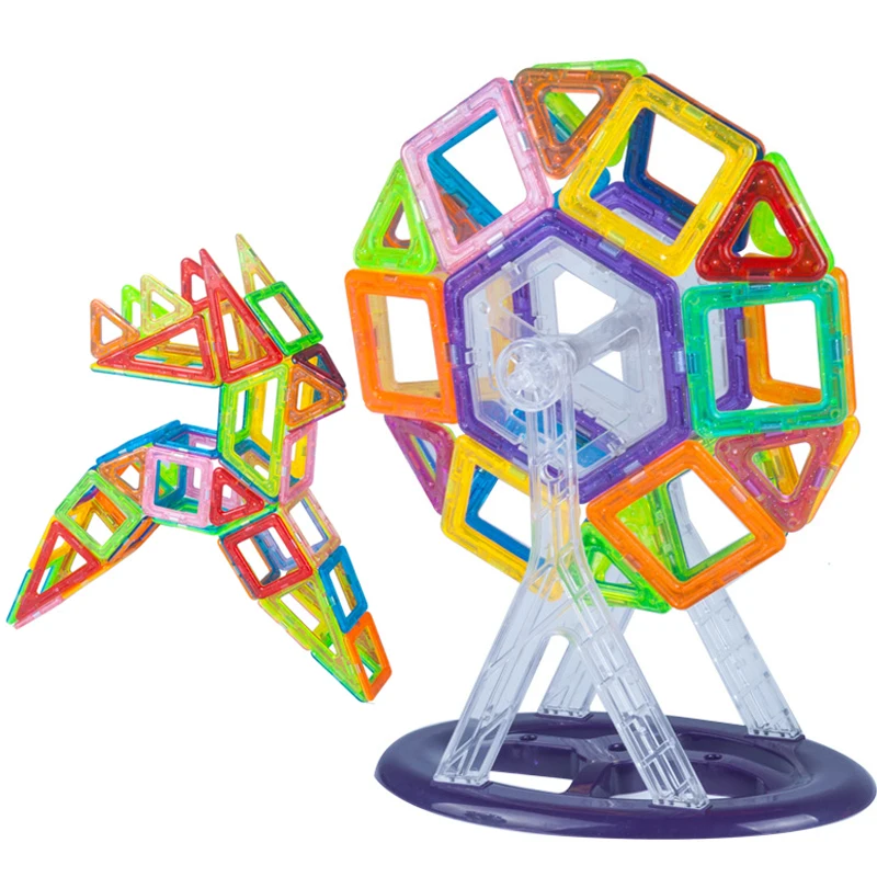 

mylb 78PCS Magnetic Building Blocks Toys DIY Models Magnetic Designer Learning Educational Plastic Bricks Children Toys For Kids