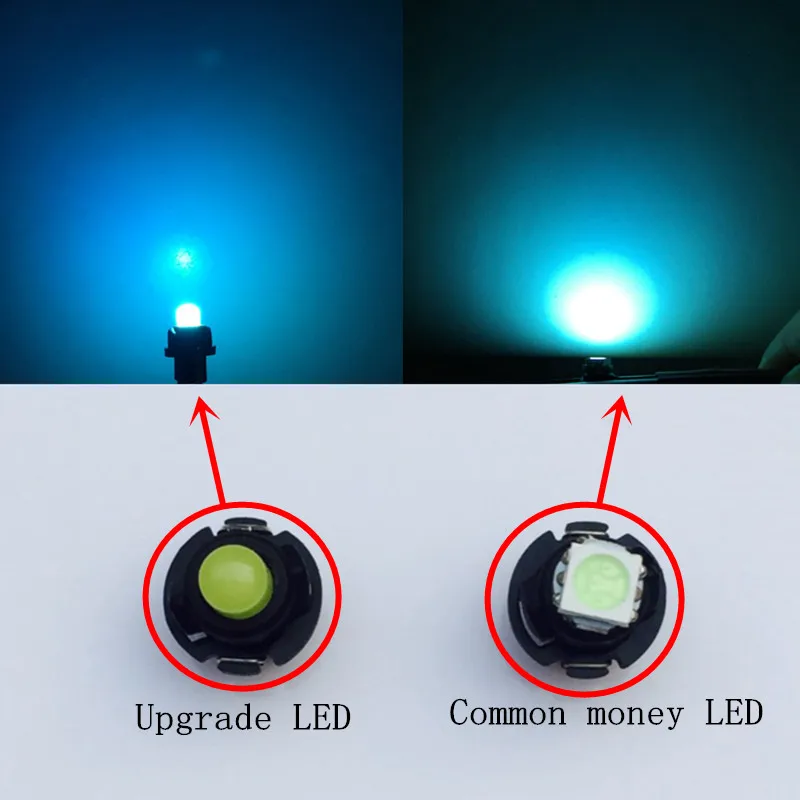 10 шт. автомобисветодиодный светодиодные лампы T5 1 светодиод smd COB|Сигнальная