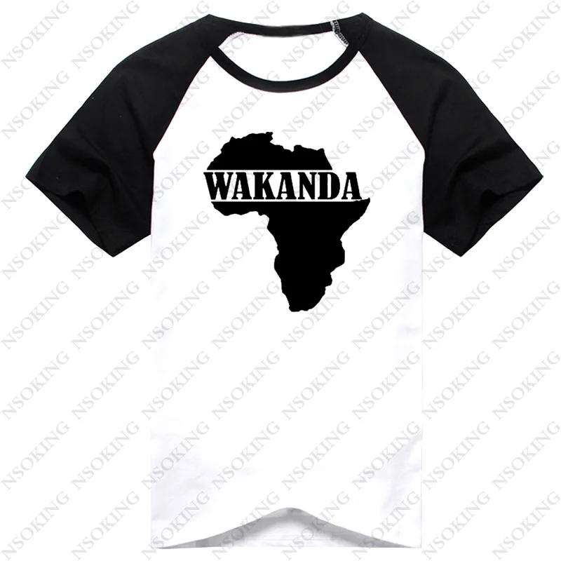 Черные Пантеры футболка унисекс Wakanda Африка Карта печати футболки Мужчины