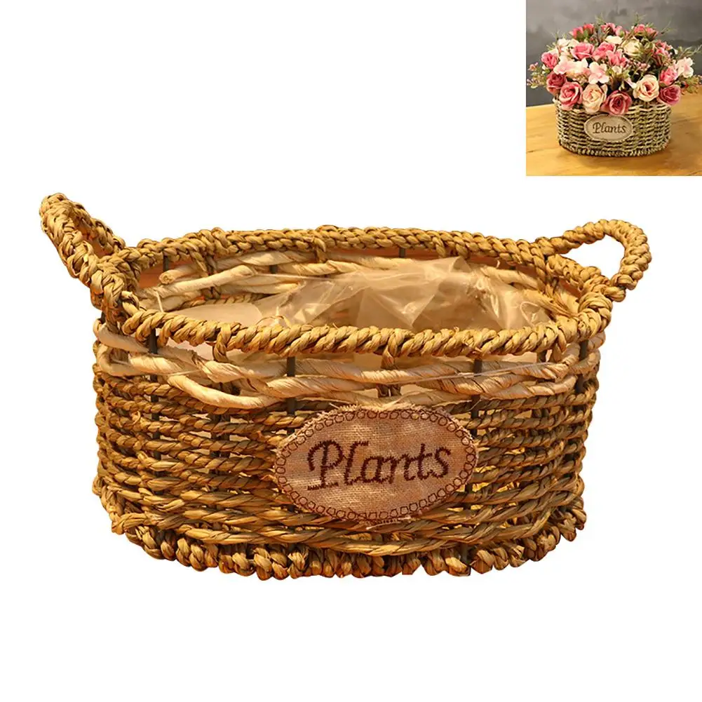 2 шт./компл. Крытый Открытый Ручной Работы Соломенная плетеная растительная
